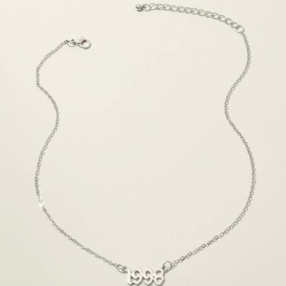 3/$30 🤍 Established “1998” Necklace